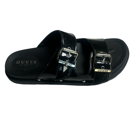 Guess Black Slide Sandals with Buckles Size 11 - Picture 5 of 6